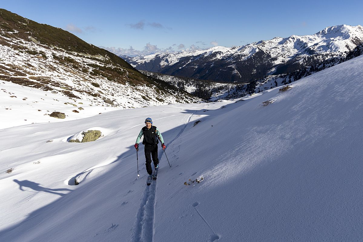 Im Schatten noch schön pulverig