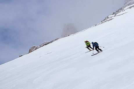 Herrliche Firnabfahrt vom Wolfendorn Herrliche Firnabfahrt vom Wolfendorn