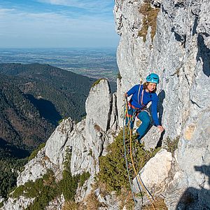 Klettern in der Wendelstein Westwand