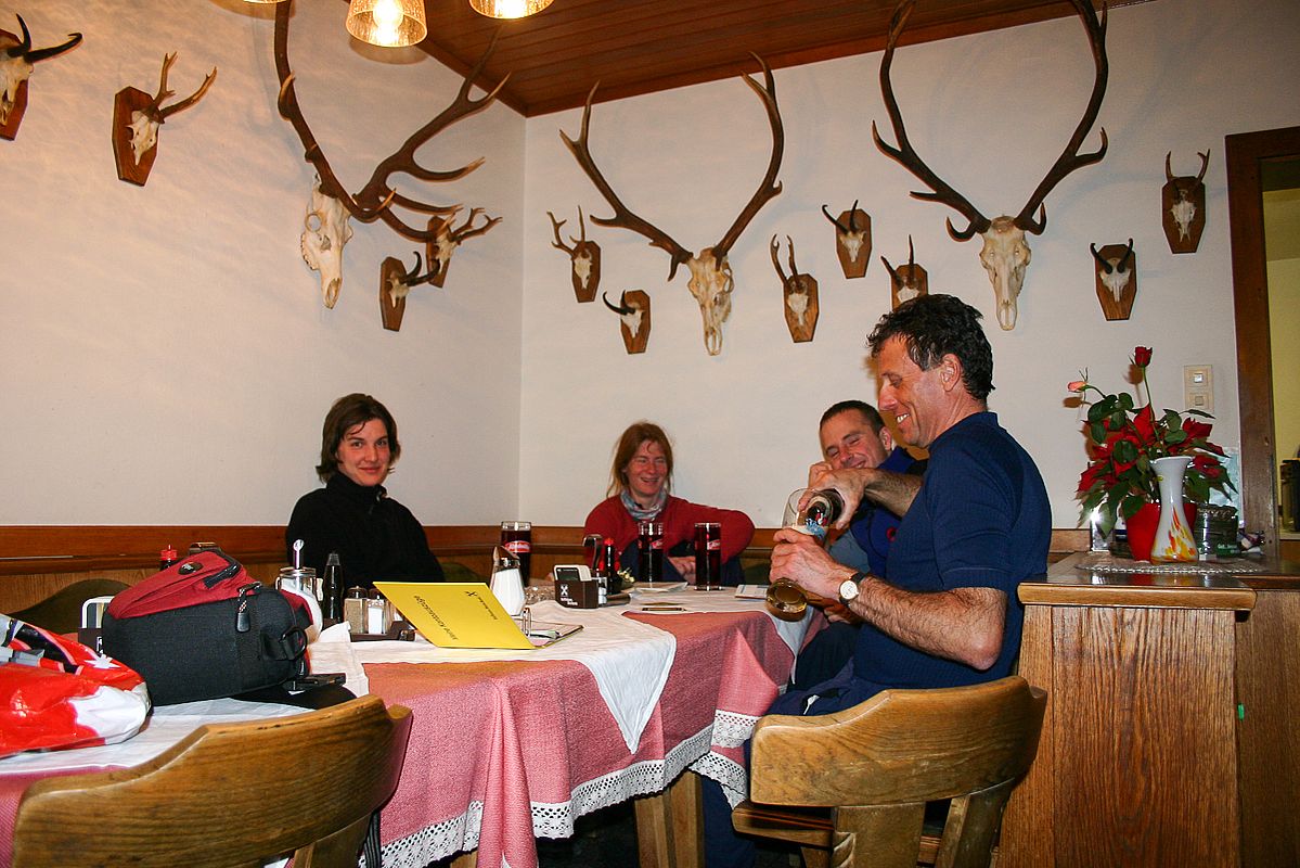 Verdientes Tagesabschlussbier beim Gasthof Jansenberger 