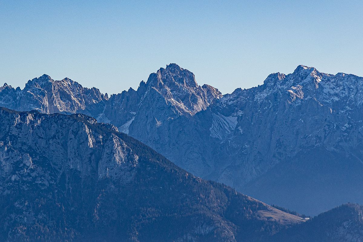 Etwas Schnee schattseitig im Wilden Kaiser