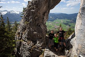 Blick vom Breitensteinfenster auf das Oberland