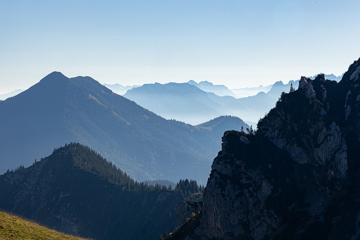 Blick vom Miesingsattel nach Osten