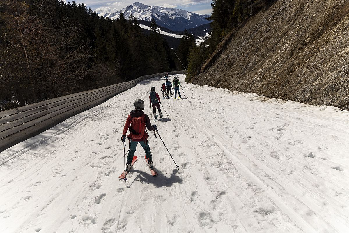 Durchgehende Schneeauflage bis ins Tal