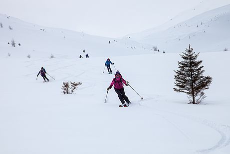 Abfahrt vom Trunajoch nach Trins im Gschnitztal Abfahrt vom Trunajoch nach Trins im Gschnitztal