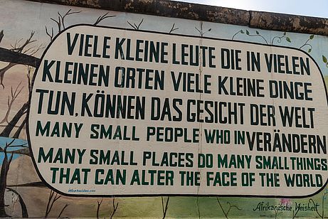 Kunstwerk der Eastside Gallery