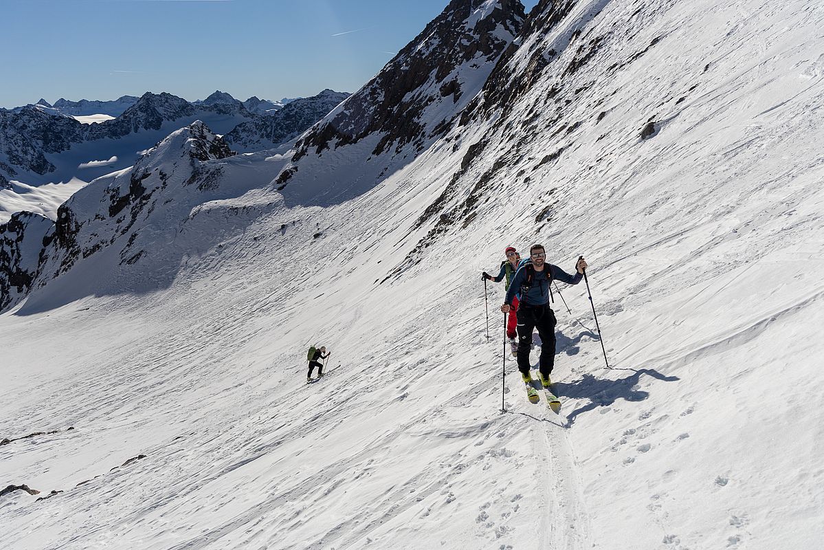 Die letzten Meter zum Skidepot