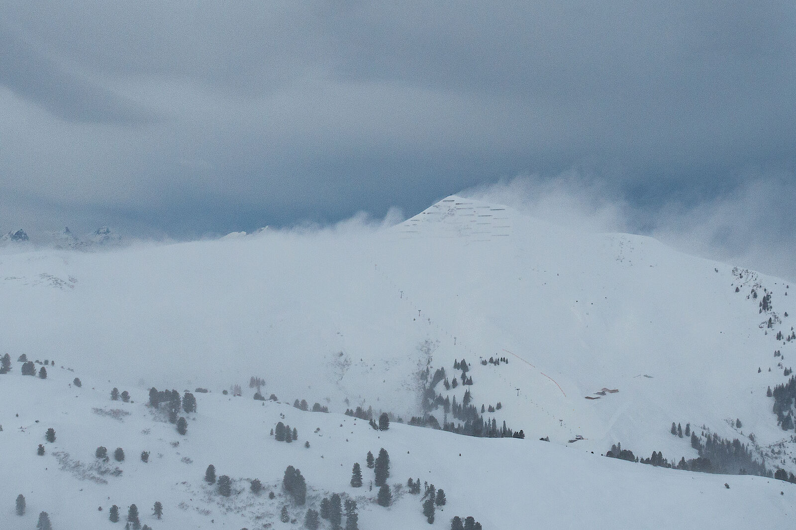 Schneesturm in den Kitzbüheler Alpen