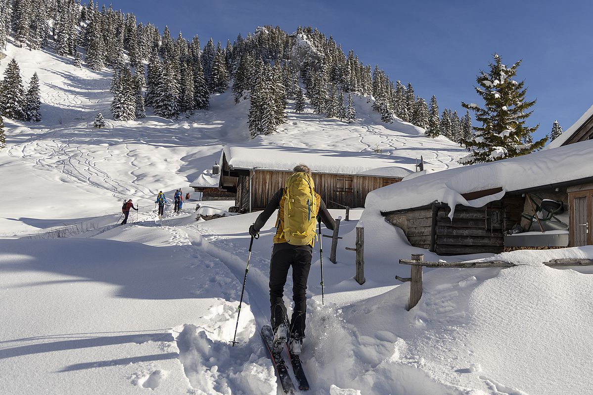 Winteridylle im Bereich der Schönfeldalmen