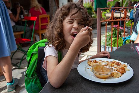 Der Kaiserschmarrn auf der Hütte kann das motivierende Tagesziel darstellen Der Kaiserschmarrn auf der Hütte kann das motivierende Tagesziel darstellen