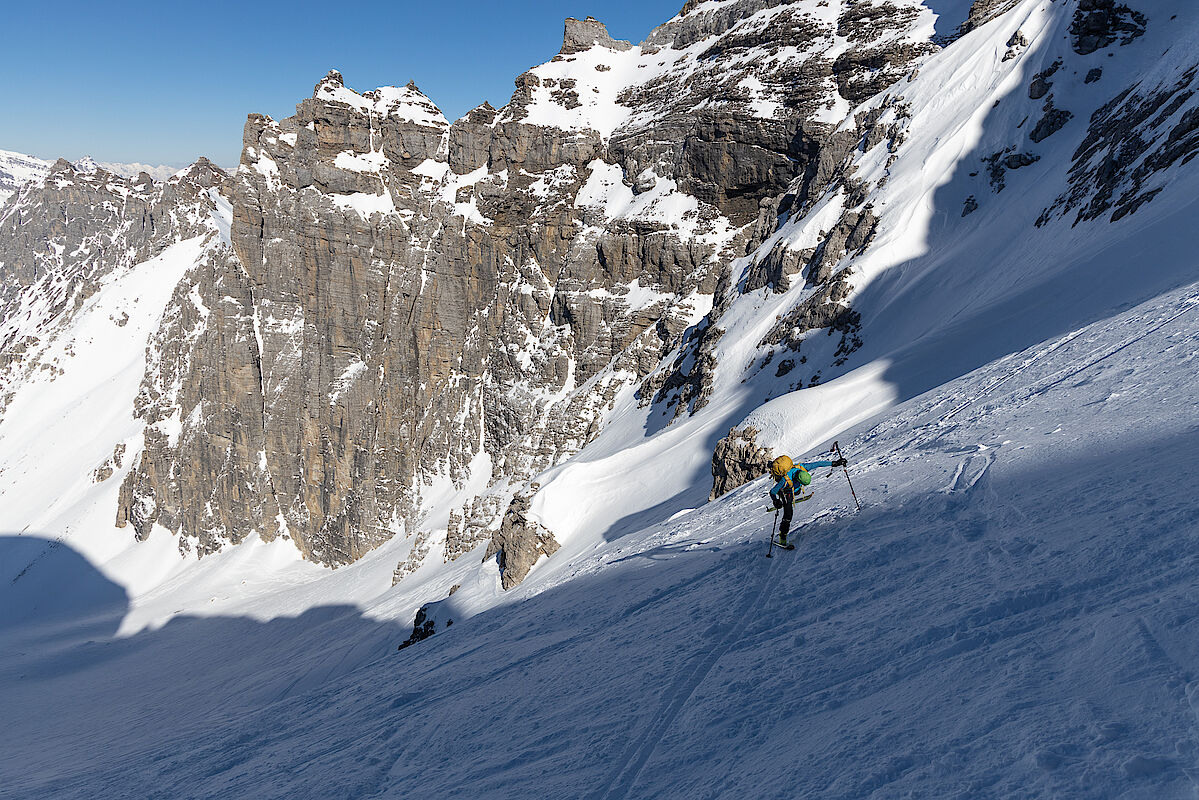 Aufstieg in die Schneetalscharte