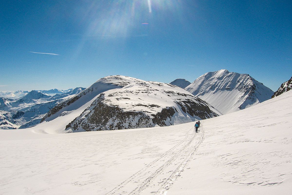 Aufstieg von der Oberwalderhütte in die Keilscharte 