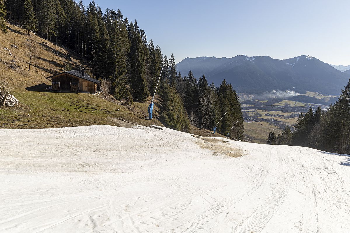Blick zurück ins frühlingshafte Isartal