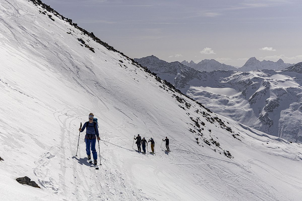 Der letzte Hang zum Skidepot
