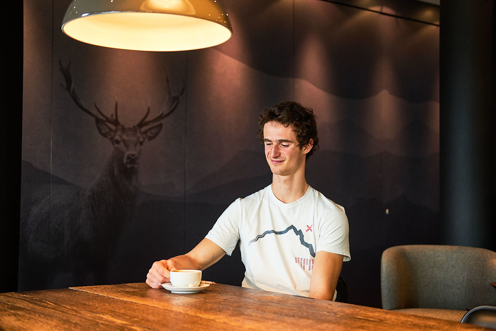 Adam Ondra beim Interview