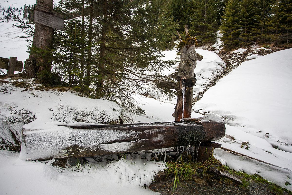 Wassertrog an der Greitalm 