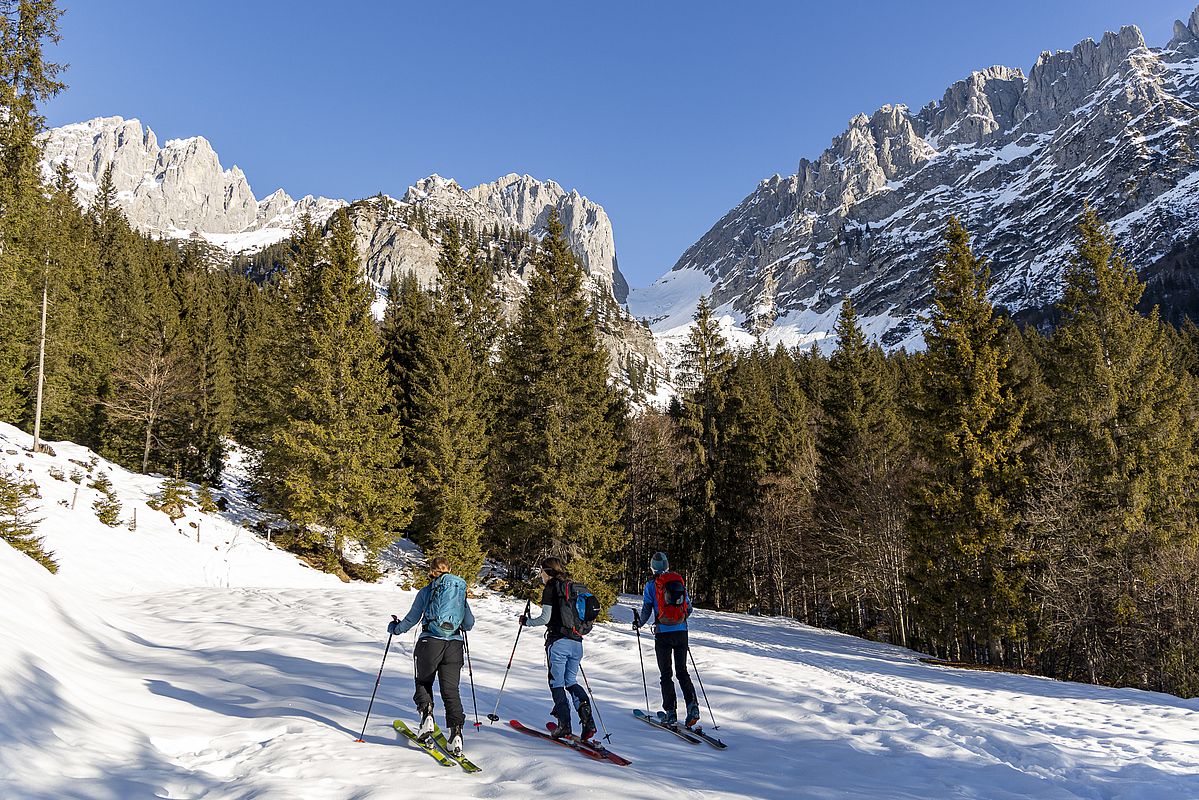 Start an der Wochenbrunner Alm