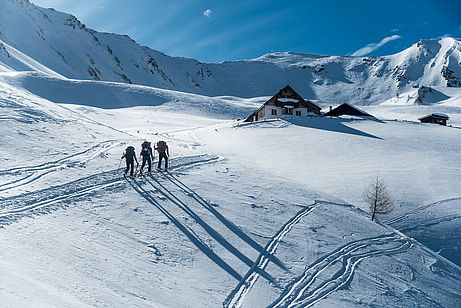 Aufstieg zur Scheibenspitze an der Blasigler-Hochalm Aufstieg zur Scheibenspitze an der Blasigler-Hochalm