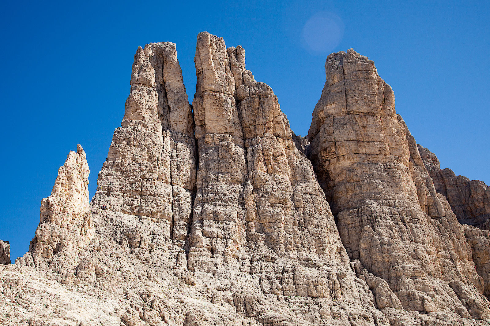 Die Vajoletttürme gehören zu den bekanntesten Kletterzielen der gesamten Dolomiten