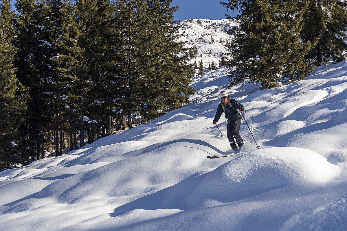 Spaßige Naturbuckelpiste im Mittelteil