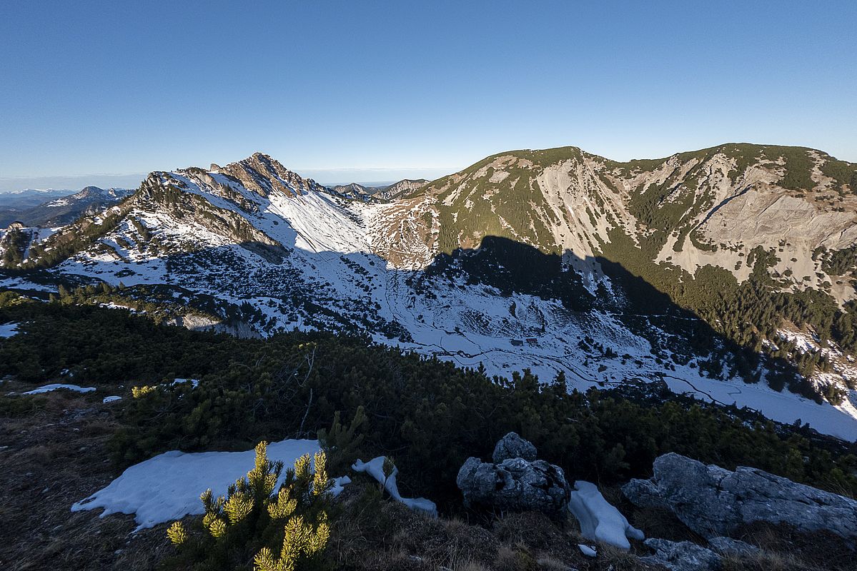 Rotwand und Miesingsattel von den Ruchenköpfen aus