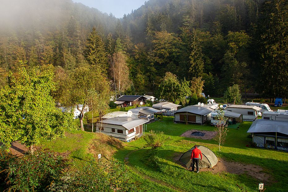 Der Campingplatz im Kirnitzschtal Der Campingplatz im Kirnitzschtal