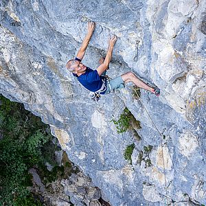 Robert Busch in der Route "DNA" im Kolosseum