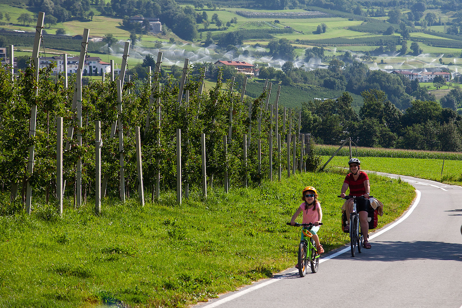 Wunderschöne Fahrradwege im Vinschgau