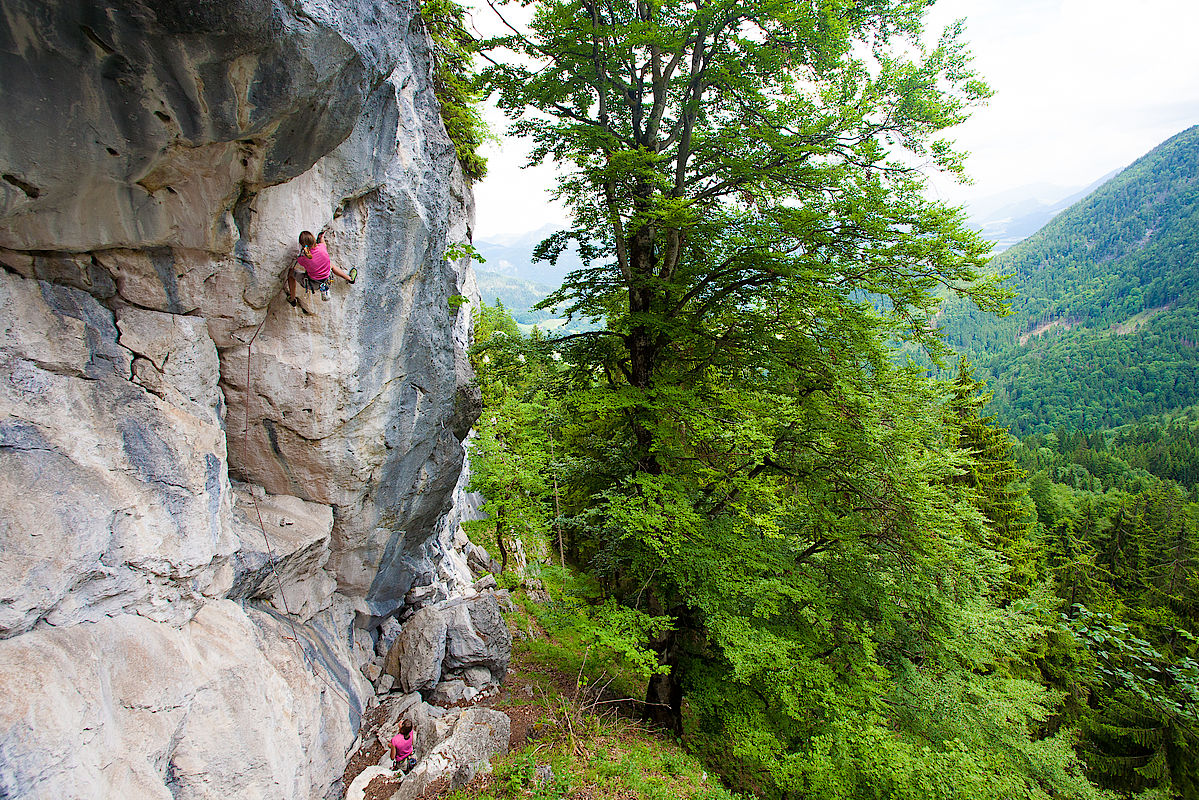 Klettern am Brünnstein