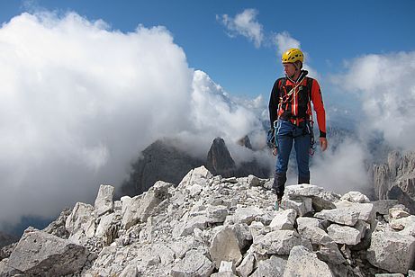 Der Gipfel der Cima Canali ohne Nebel - keine Selbstverständlichkeit in der Pala Der Gipfel der Cima Canali ohne Nebel - keine Selbstverständlichkeit in der Pala