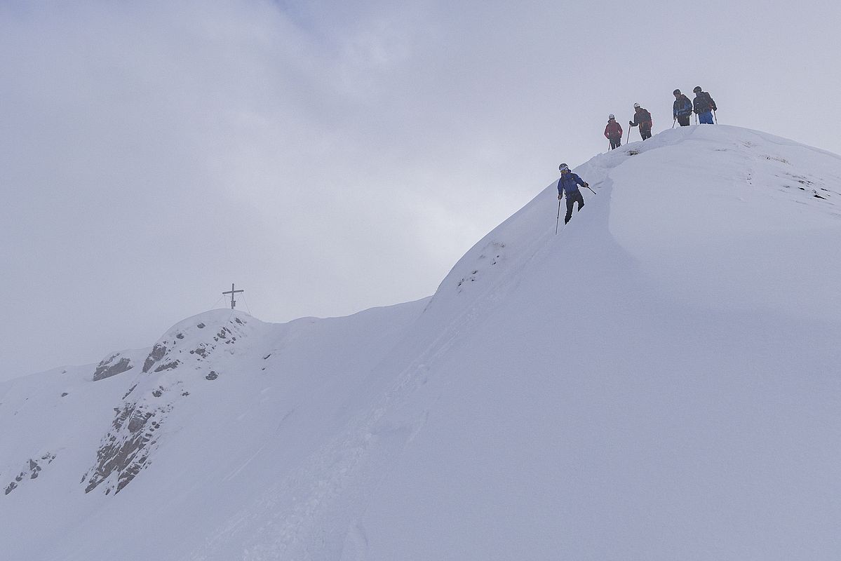 Abfahrt von der Mölser Sonnenspitze