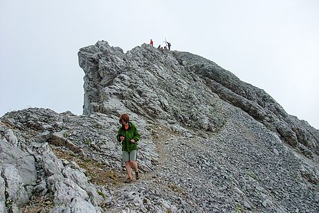 Am Gipfelgrat des Monte Bivera Am Gipfelgrat des Monte Bivera