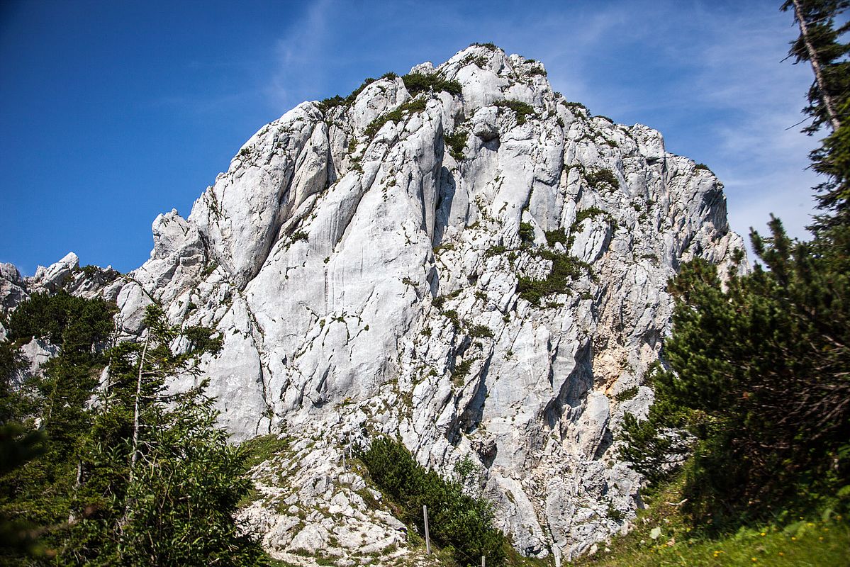 Am Beginn der Überschreitung am Westgipfel.