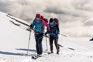 Aufstieg auf einer Skitour