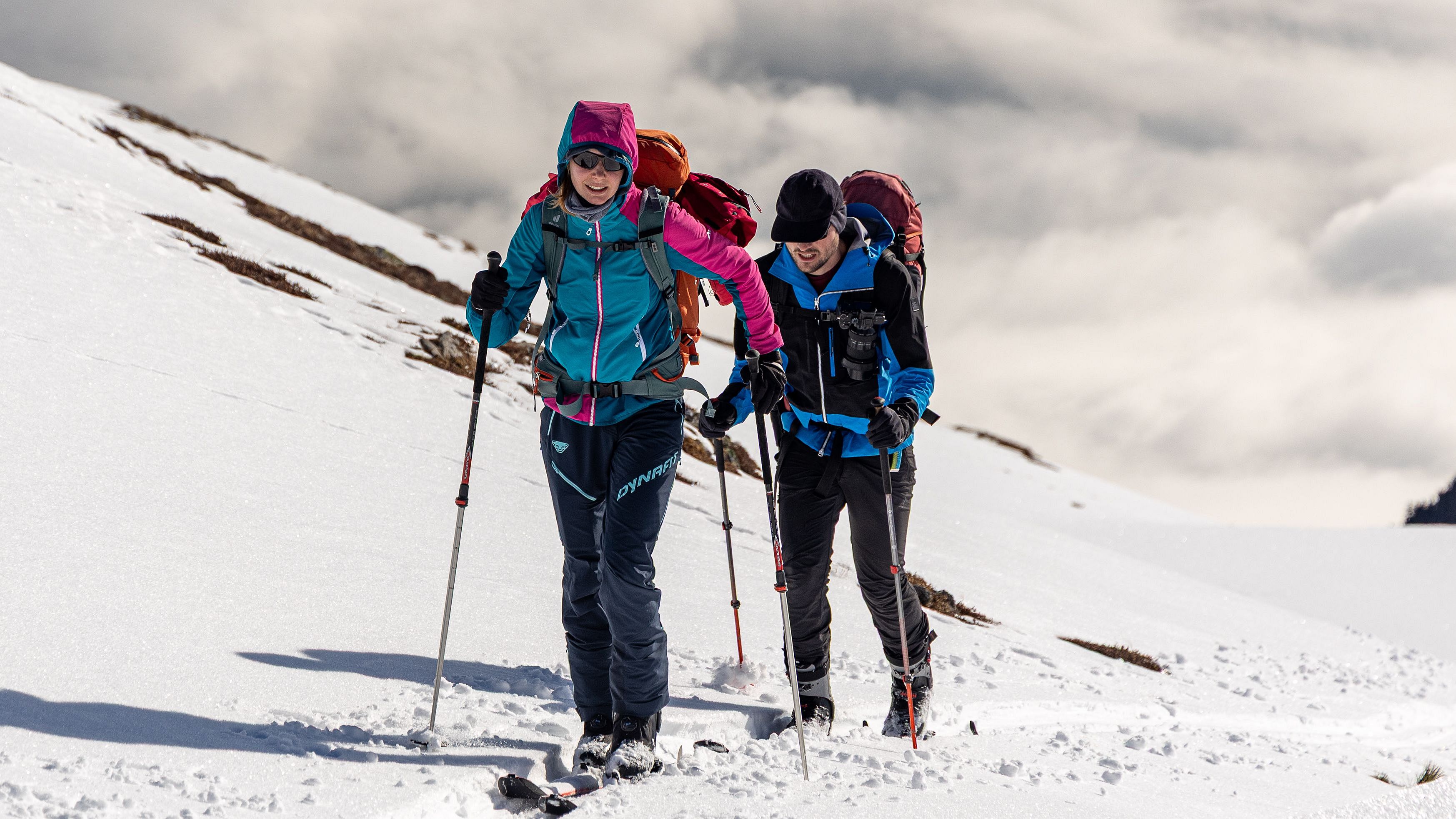 Aufstieg auf einer Skitour