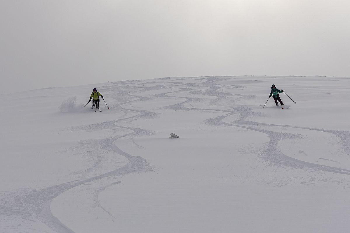 Viel Platz am ersten Hang