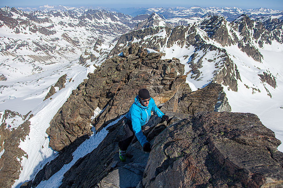 Gratkletterei zur Dreiländerspitze