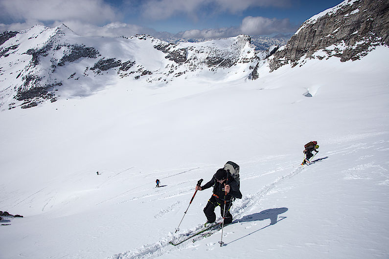 Die letzten Meter zum Skidepot