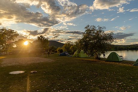 Tolle Lage des Campingplatzes