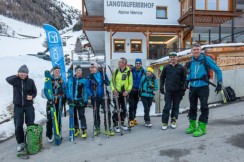 Start am Samstagmorgen am Langtauferer Hof