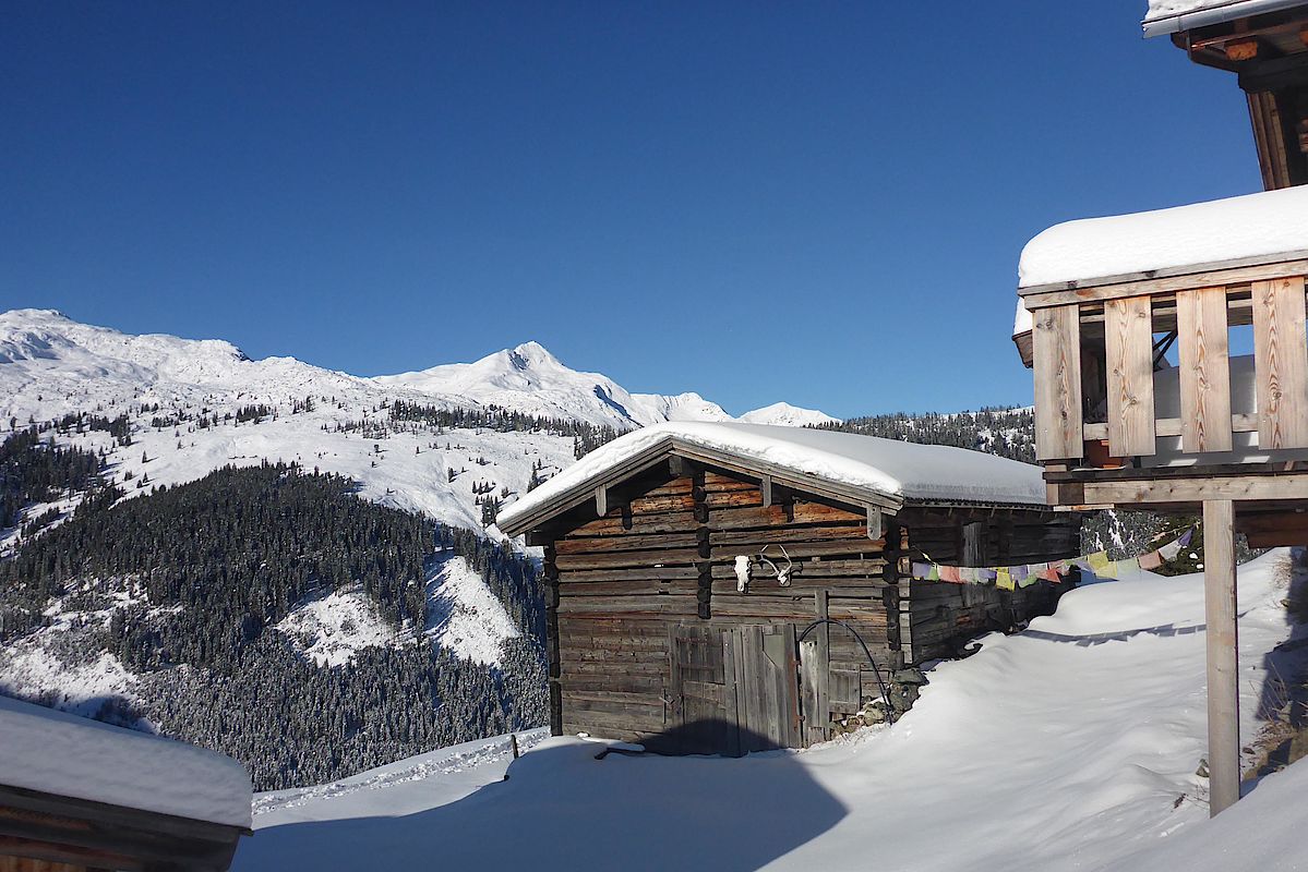 Traumhafter Wintertag an der Neuhögenalm.