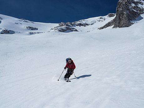 Hammer-Abfahrt von der Wollbachspitze Hammer-Abfahrt von der Wollbachspitze