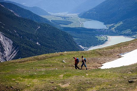 Blick zum Haidersee beim Abstieg Blick zum Haidersee beim Abstieg