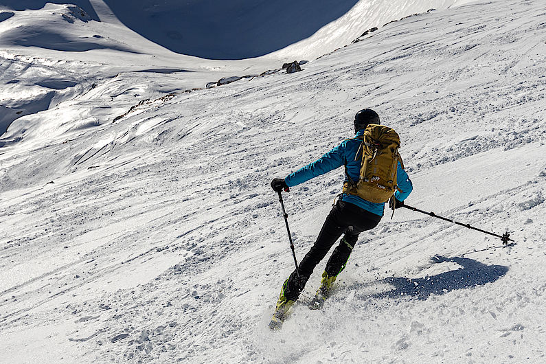 Abfahrt von der Seekarlspitze Abfahrt von der Seekarlspitze