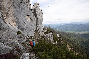 Abstieg von der Schlechinger Scharte nach Süden