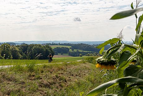 Der erste lange Anstieg des Tages