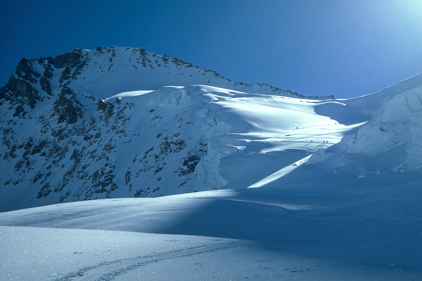 Super Wetter am Aufstieg zum Großen Grünhorn