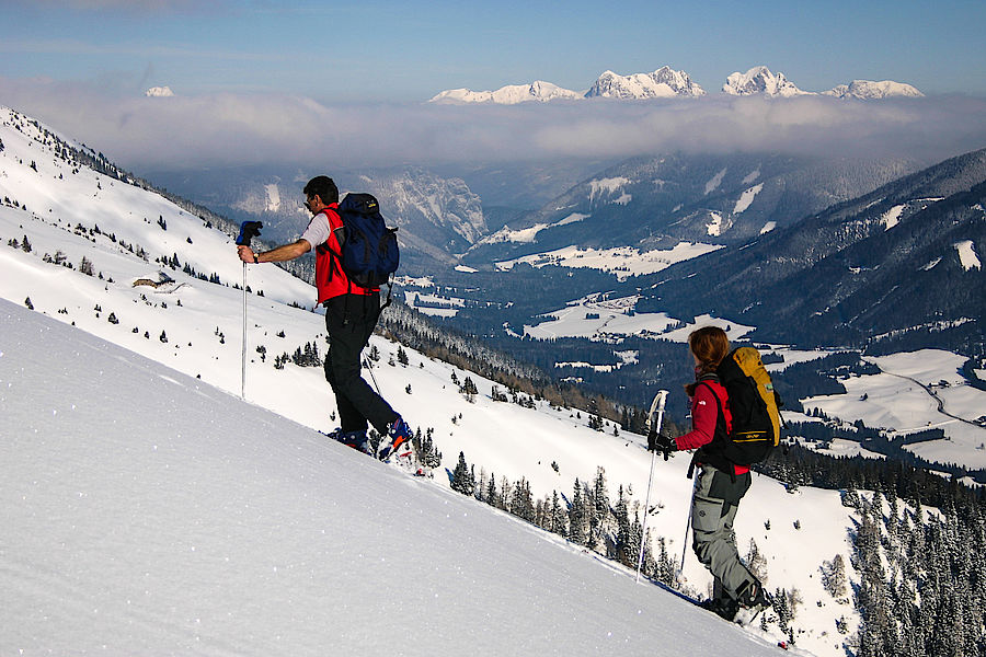 Blick zu den Ennstaler Alpen