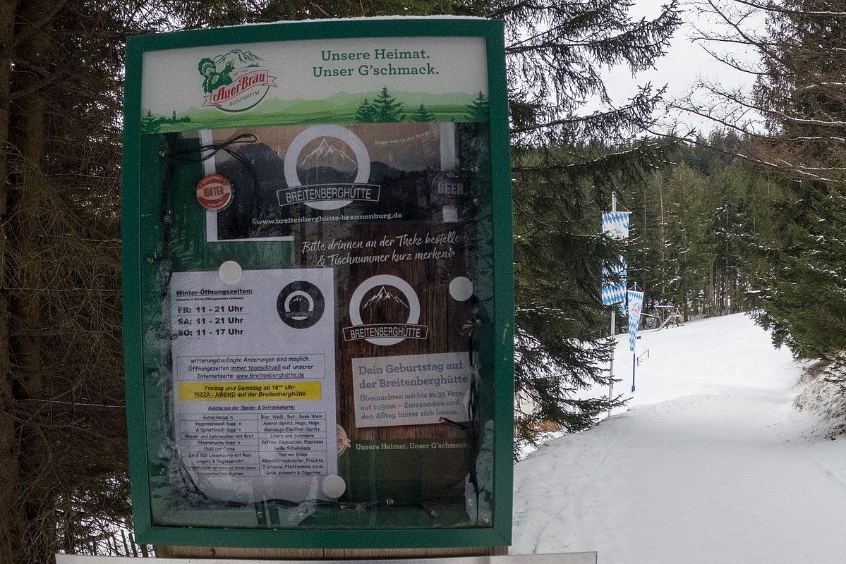 Heute allerdings geschlossen, nur Freitag bis Sonntag geöffnet