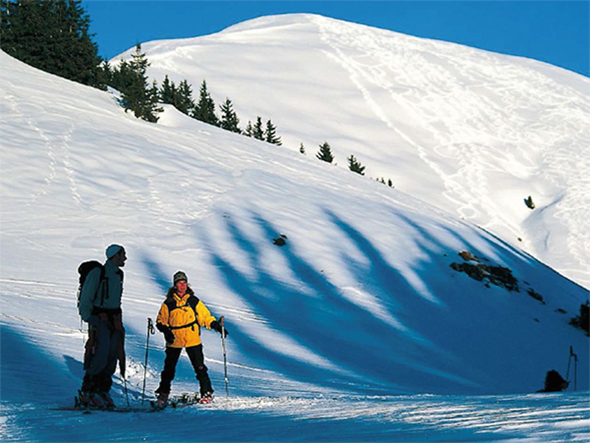 Blick auf den Gipfelhang des Schönalmjoch. Foto: Robert Demmel
